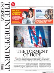 The Independent on Sunday (UK) Newspaper Front Page for 16 March 2014