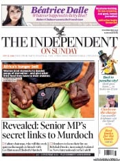The Independent on Sunday (UK) Newspaper Front Page for 17 July 2011