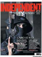 The Independent on Sunday (UK) Newspaper Front Page for 18 August 2013