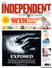 The Independent on Sunday (UK) Newspaper Front Page for 21 July 2013