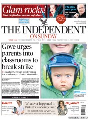The Independent on Sunday (UK) Newspaper Front Page for 26 June 2011