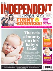 The Independent on Sunday (UK) Newspaper Front Page for 4 August 2013