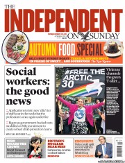 The Independent on Sunday (UK) Newspaper Front Page for 6 October 2013