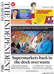 The Independent on Sunday (UK) Newspaper Front Page for 6 April 2014