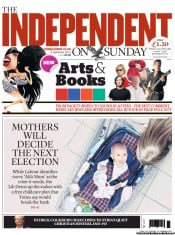 The Independent on Sunday (UK) Newspaper Front Page for 8 September 2013