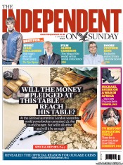 The Independent on Sunday (UK) Newspaper Front Page for 9 June 2013