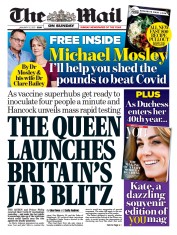 The Mail on Sunday (UK) Newspaper Front Page for 10 January 2021