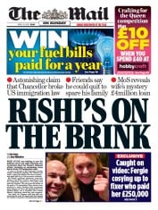 The Mail on Sunday (UK) Newspaper Front Page for 10 April 2022