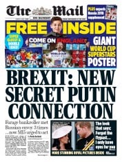 The Mail on Sunday (UK) Newspaper Front Page for 10 June 2018