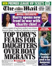 The Mail on Sunday front page for 10 August 2025
