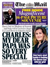 The Mail on Sunday (UK) Newspaper Front Page for 11 April 2021