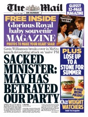 The Mail on Sunday (UK) Newspaper Front Page for 12 May 2019