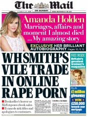 The Mail on Sunday (UK) Newspaper Front Page for 13 October 2013