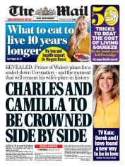 The Mail on Sunday (UK) Newspaper Front Page for 13 February 2022