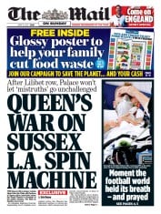 The Mail on Sunday (UK) Newspaper Front Page for 13 June 2021