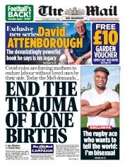 The Mail on Sunday (UK) Newspaper Front Page for 13 September 2020