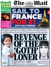 The Mail on Sunday (UK) Newspaper Front Page for 16 December 2012