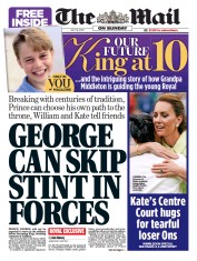 The Mail on Sunday (UK) Newspaper Front Page for 16 July 2023
