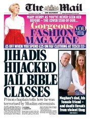The Mail on Sunday (UK) Newspaper Front Page for 16 September 2018