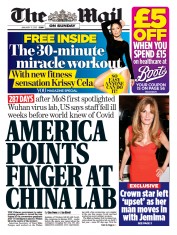 The Mail on Sunday (UK) Newspaper Front Page for 17 January 2021