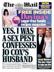 The Mail on Sunday (UK) Newspaper Front Page for 18 February 2018