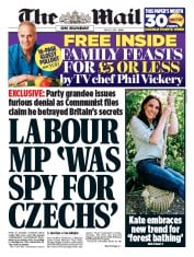 The Mail on Sunday (UK) Newspaper Front Page for 19 May 2019