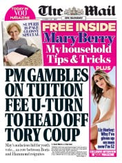 The Mail on Sunday (UK) Newspaper Front Page for 1 October 2017