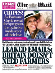 The Mail on Sunday (UK) Newspaper Front Page for 1 March 2020