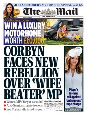 The Mail on Sunday (UK) Newspaper Front Page for 1 April 2018