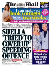The Mail on Sunday front page for 21 May 2023