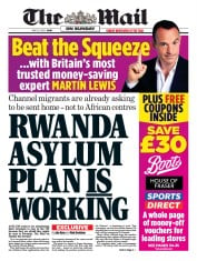 The Mail on Sunday (UK) Newspaper Front Page for 22 May 2022