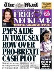 The Mail on Sunday (UK) Newspaper Front Page for 25 March 2018