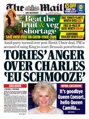 The Mail on Sunday front page for 26 February 2023