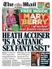 The Mail on Sunday (UK) Newspaper Front Page for 27 November 2016