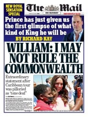 The Mail on Sunday (UK) Newspaper Front Page for 27 March 2022