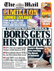 The Mail on Sunday (UK) Newspaper Front Page for 28 July 2019