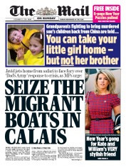 The Mail on Sunday (UK) Newspaper Front Page for 30 December 2018