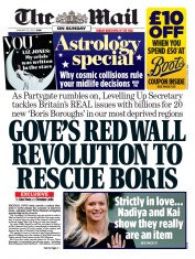 The Mail on Sunday (UK) Newspaper Front Page for 30 January 2022