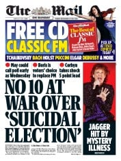 The Mail on Sunday (UK) Newspaper Front Page for 31 March 2019