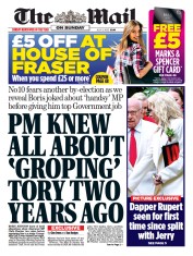 The Mail on Sunday (UK) Newspaper Front Page for 3 July 2022