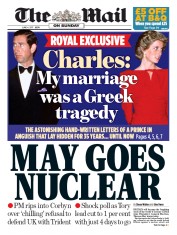 The Mail on Sunday (UK) Newspaper Front Page for 4 June 2017