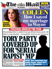 The Mail on Sunday front page for 5 November 2023