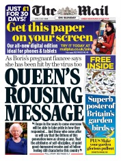 The Mail on Sunday (UK) Newspaper Front Page for 5 April 2020