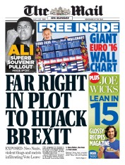 The Mail on Sunday (UK) Newspaper Front Page for 5 June 2016