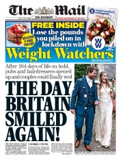 The Mail on Sunday (UK) Newspaper Front Page for 5 July 2020