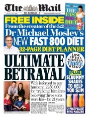 The Mail on Sunday (UK) Newspaper Front Page for 6 January 2019