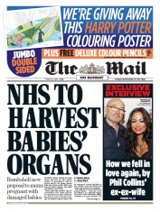 The Mail on Sunday (UK) Newspaper Front Page for 6 March 2016