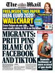 The Mail on Sunday (UK) Newspaper Front Page for 6 June 2021