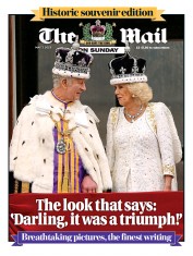 The Mail on Sunday front page for 7 May 2023