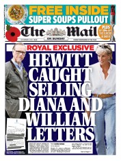 The Mail on Sunday (UK) Newspaper Front Page for 8 November 2015